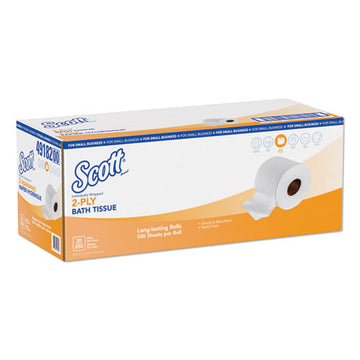 Scott® Essential Standard Roll Bathroom Tissue For Small Businesses, Septic Safe, 2-ply, White, 550 Sheets-roll, 20 Rolls-carton freeshipping - TVN Wholesale